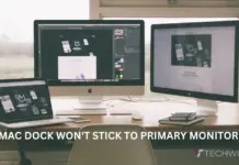 how to fix mac dock won't stick to primary monitor