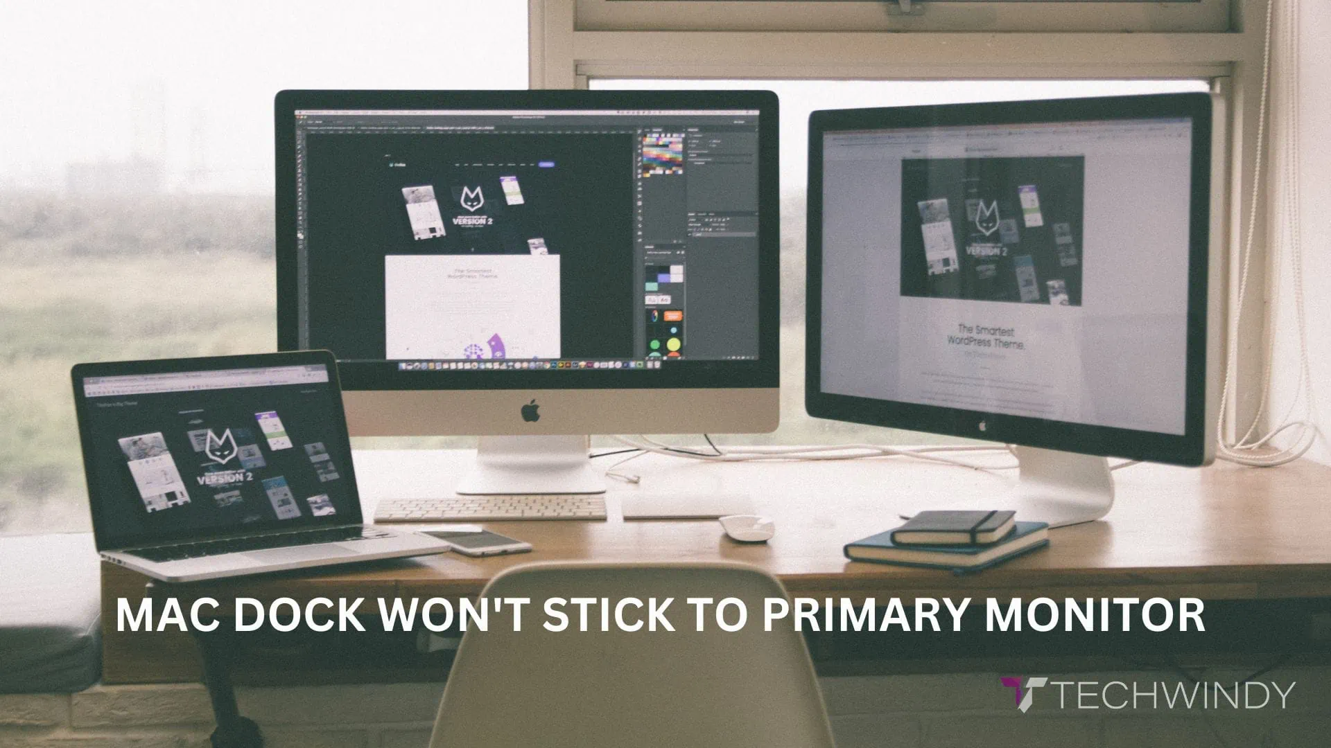 how to fix mac dock won't stick to primary monitor