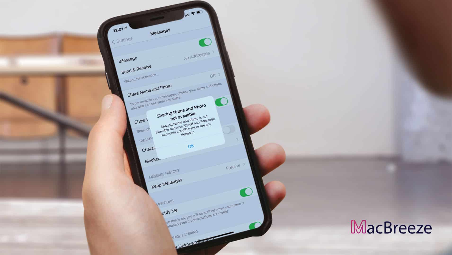 How to Fix Sharing Name and Photo not Available on iMessage/FaceTime on iOS and macOS